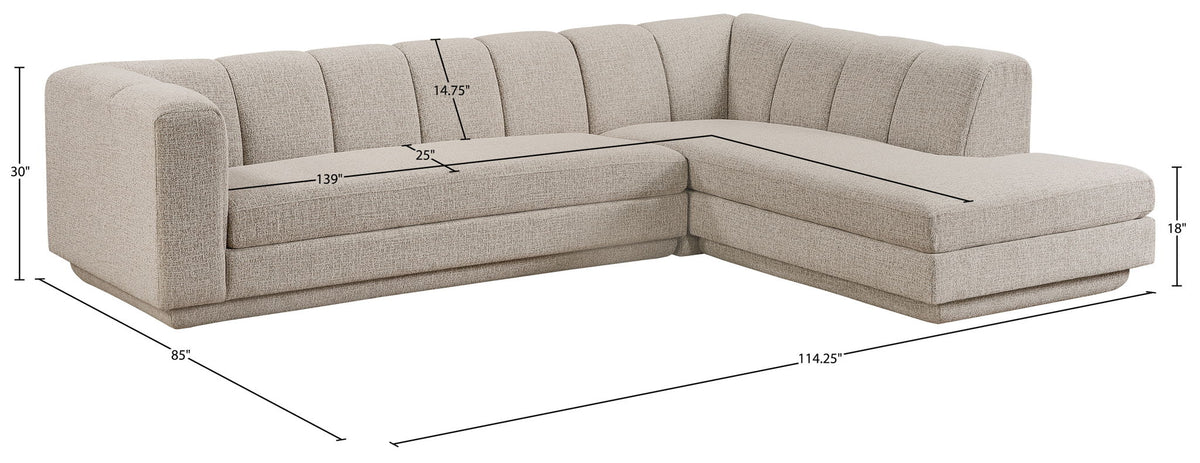 Modari - Sectional - Beige