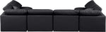 Indulge - Faux Leather 6 Piece Modular U-Shaped Sectional