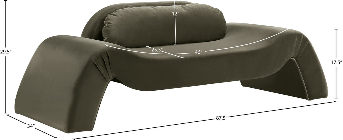 Austin - Velvet Loveseat