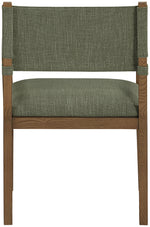 Avon - Linen Textured Performance Fabric Dining Arm Chair
