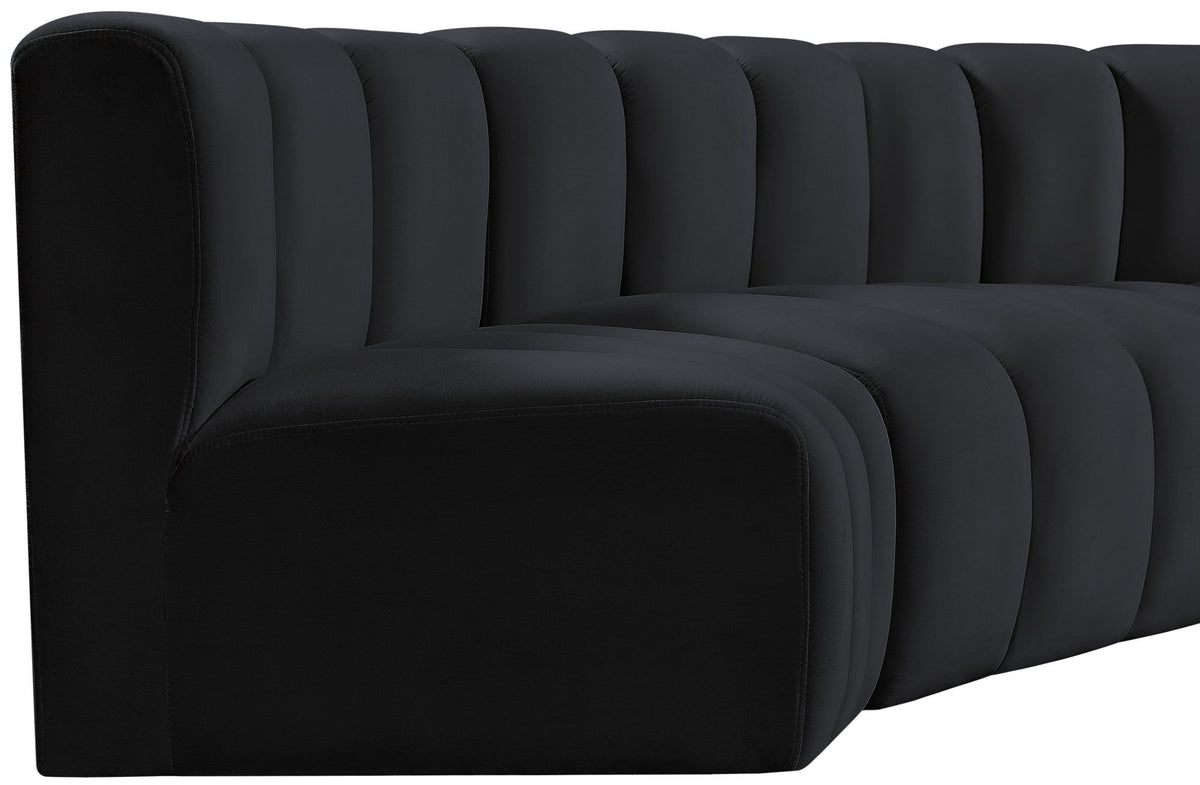 Arc - Velvet Modular U-Shaped Sectional
