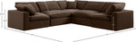 Comfy - 5 Piece Velvet Modular Corner Sectional