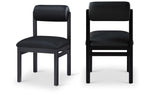 Roundhill - Faux Leather Dining Chair (Set of 2) - Black Frame