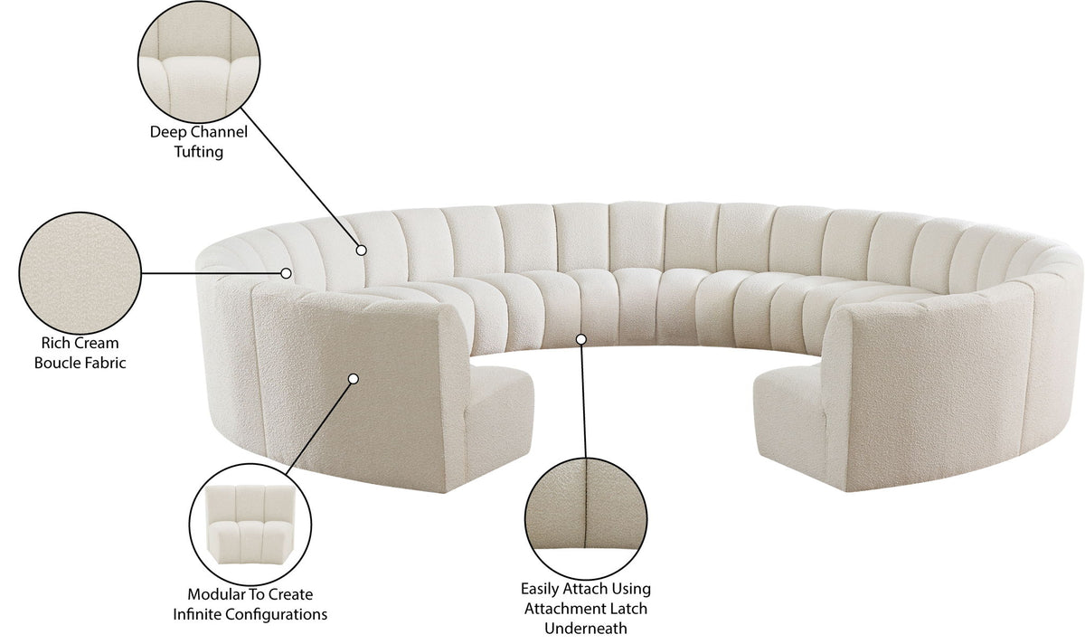 Infinity - 11 Piece Boucle Modular Sectional