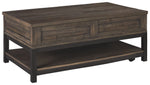 Johurst - LIFT TOP COCKTAIL TABLE - Grayish Brown