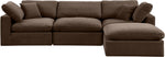 Comfy - 4 Piece Velvet Modular Sectional With Chaise