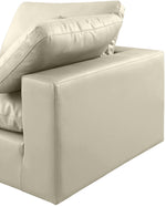 Comfy - 4 Piece Faux Leather Modular Sectional With Chaise