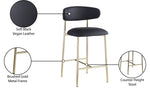 Lupita - Counter Stool With Brushed Gold Frame (Set of 2)
