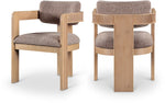Sacha - Linen Dining Chair With Natural Base (Set of 2)