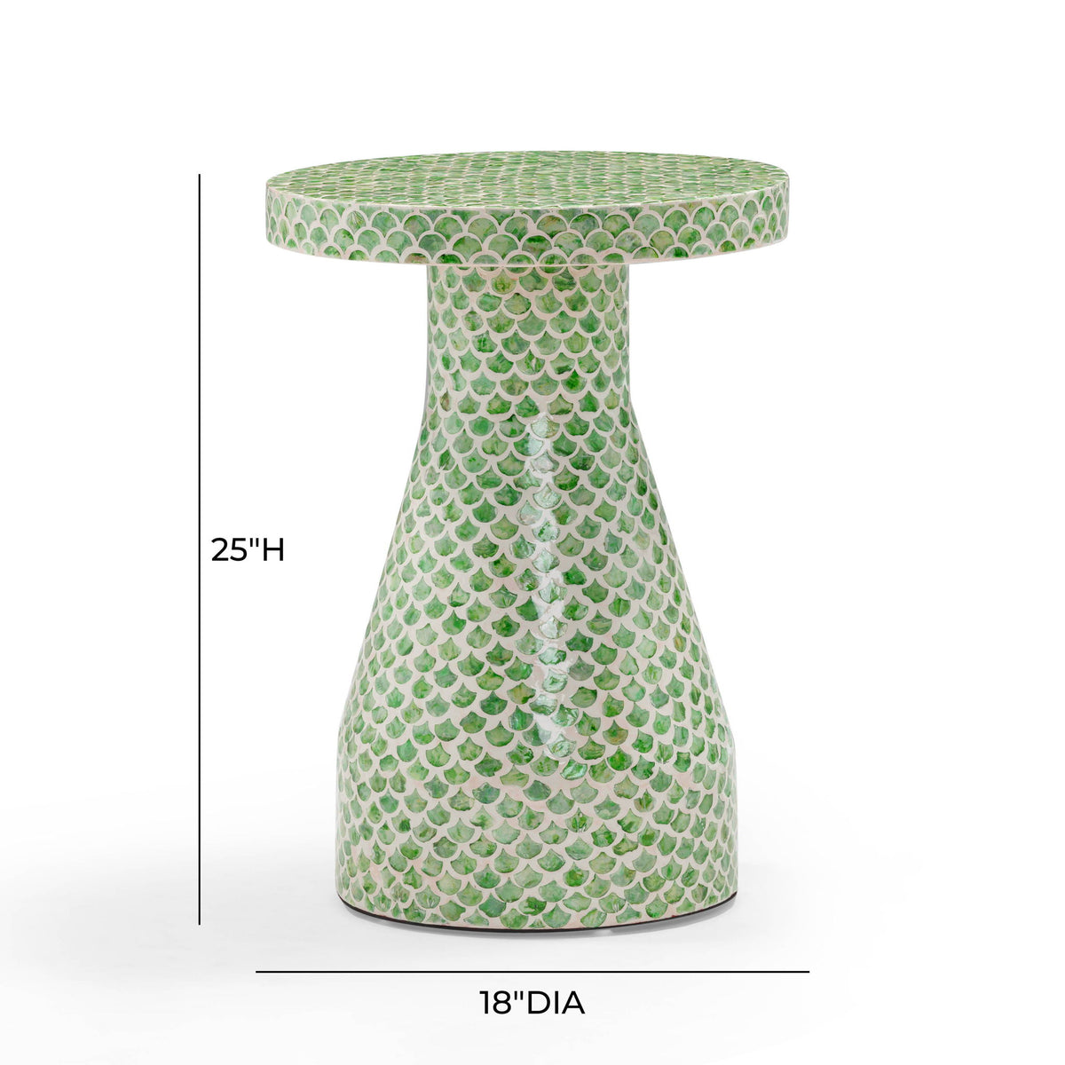 Halio - Checkered Shell Side Table