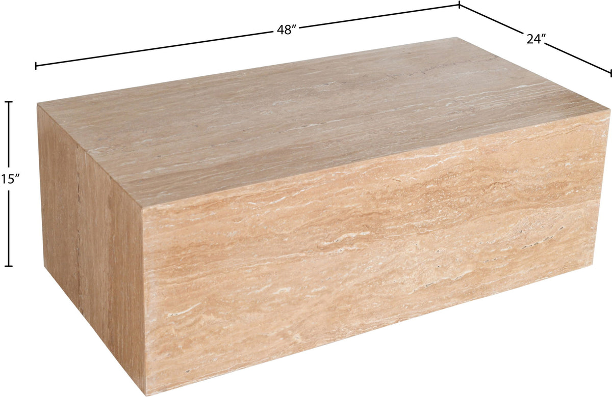 Bolzano - Travertine Coffee Table - Natural