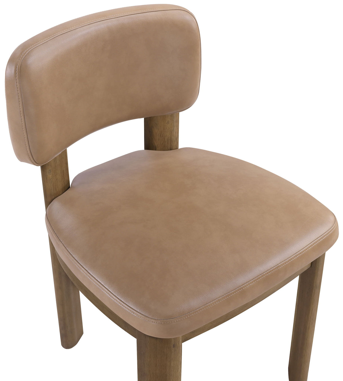 Paloma - Vegan Leather Upholstered Dining Chair (Set of 2) - Brown Frame