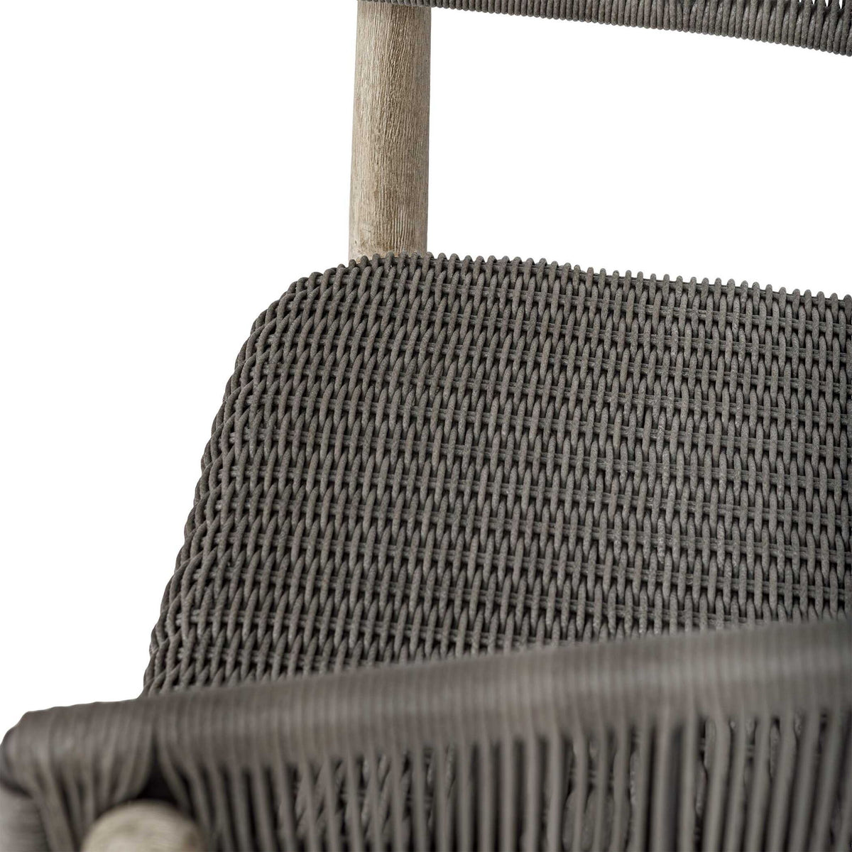 Dermott - Outdoor Counter Stool - Brown / Dark Gray