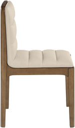 Ellis - Vegan Leather Upholstered Dining Chair (Set of 2) - Brown Base
