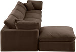 Comfy - 5 Piece Velvet Modular Sectional With Chaise