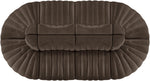 Rummi - Oval Velvet Performance Fabric Upholstered 8 Piece Modular Sectional