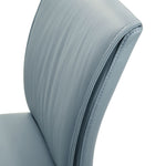 Meriam - Full Back Top Grain Leather Upholstered Metal Dining Chairs (Set of 2)
