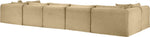 Shaggy - 7 Piece Modular U-Shaped Armless Sectional