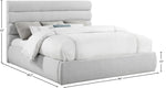 Adam - Linen Fabric Bed With 52" Headboard