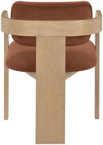 Cedra - Velvet Performance Fabric Upholstered Dining Chair (Set of 2) - Cognac