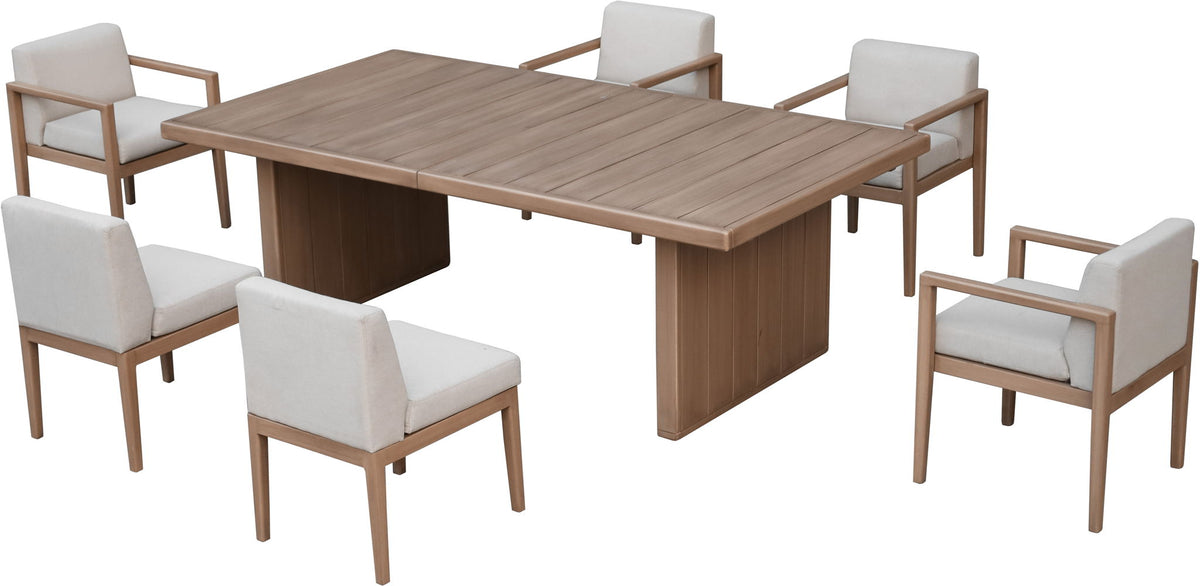 Solace - Acacia Wood Outdoor Patio Dining Table - Natural