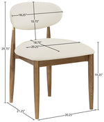 Riccio - Side Chair (Set of 2) - Walnut Frame