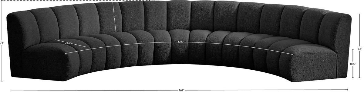 Infinity - 5 Piece Boucle Modular Sectional