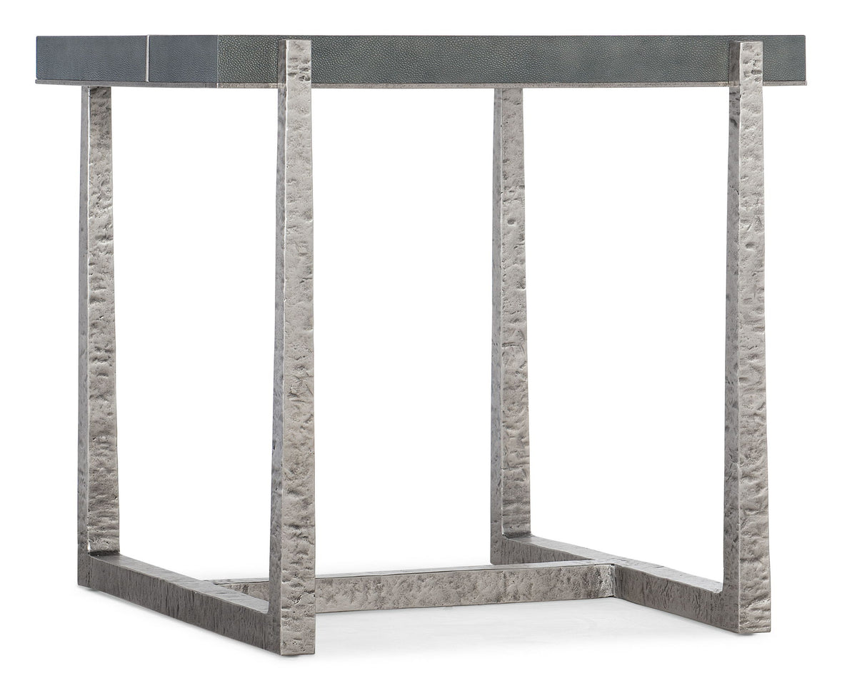 Chapman - Mixed Media End Table - Silver