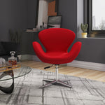 Manhattan Raspberry - Swivel Lounge Chair