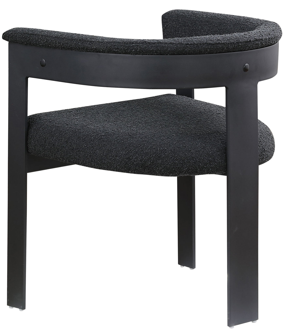 Romeo - Boucle Dining Chair With Black Base (Set of 2)