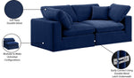 Comfy - Velvet Modular Sofa 2 Seats