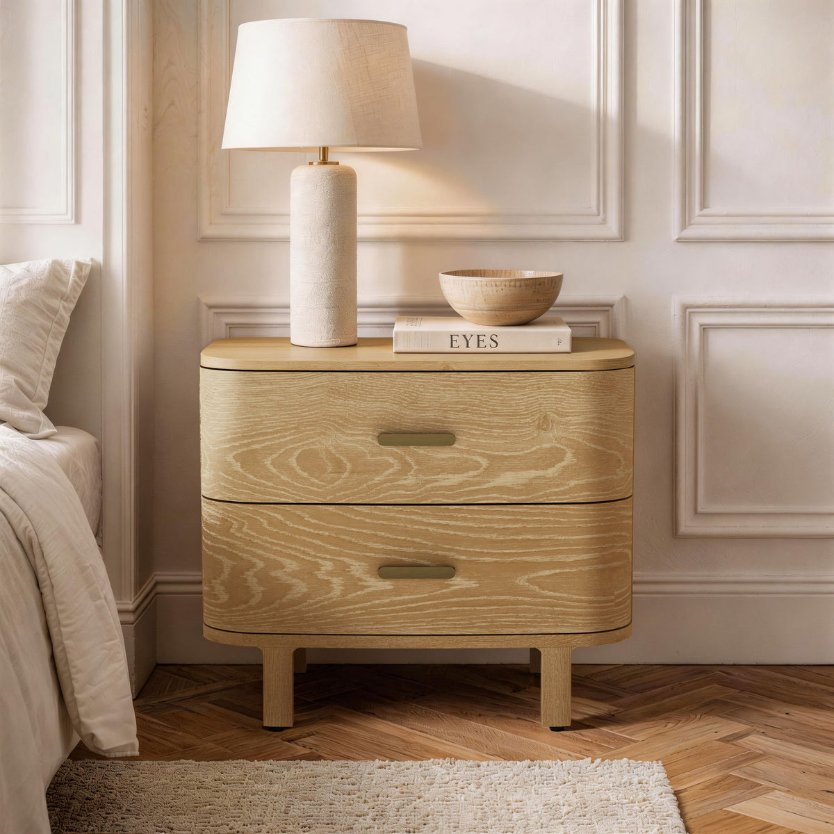 Manhattan Solara - Solid Wood Nightstand