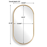 Torrado - Oval Mirror - Brass
