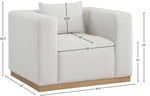 Alfie - Linen Textured Fabic Chair