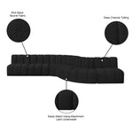 Arc - Boucle Fabric 7 Piece Modular Sofa