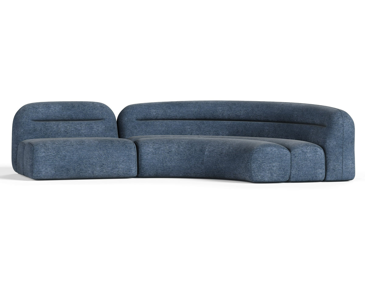 Forman - Modern Blue Fabric Modular Sectional Sofa-2-Piece Sectional by VIG Furniture - View 1
