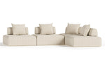 Mondo - Modern Modular Beige Fabric Sectional Sofa-4-Piece Sectional by VIG Furniture - View 1