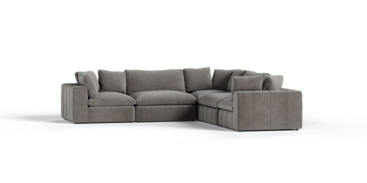 Vicki - Modern Grey Fabric Modular Sectional Sofa-5-Piece Sectional by VIG Furniture - View 2