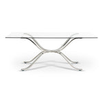 Adderley Modern Stainless Steel w/ Glass Top Dining Table by VIG Furniture - View 1