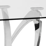 Adelaide Modern Stainless Steel & Glass Dining Table by VIG Furniture - View 3
