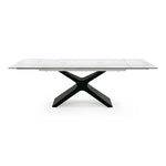Adler - Modern Black Glass Extendable 63"/94.5" Dining Table by VIG Furniture - View 1