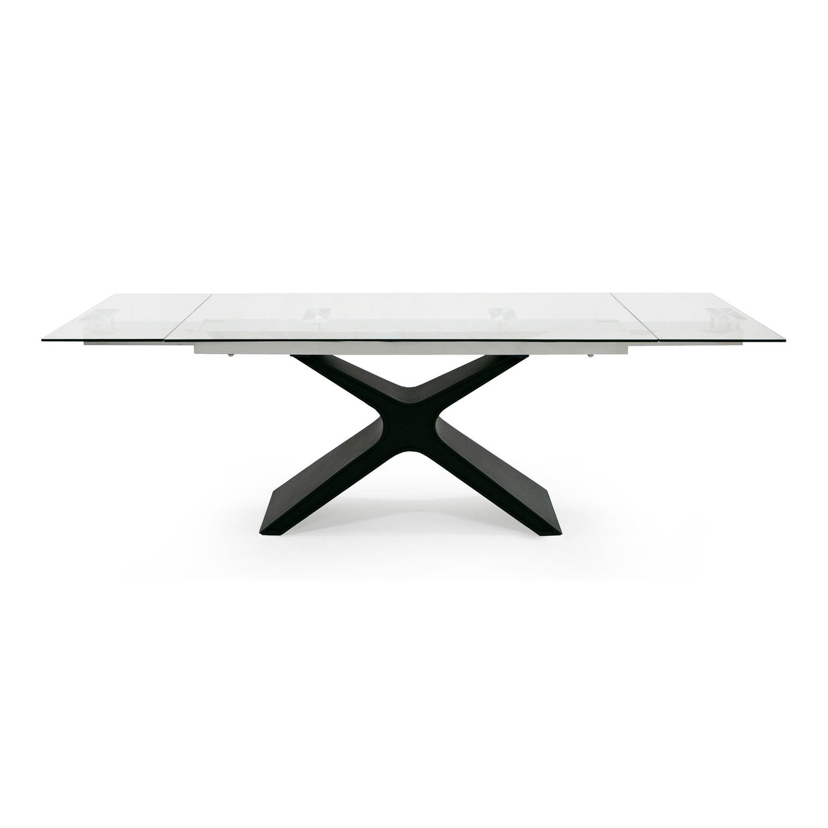Adler - Modern Black Glass Extendable 63"/94.5" Dining Table by VIG Furniture - View 1