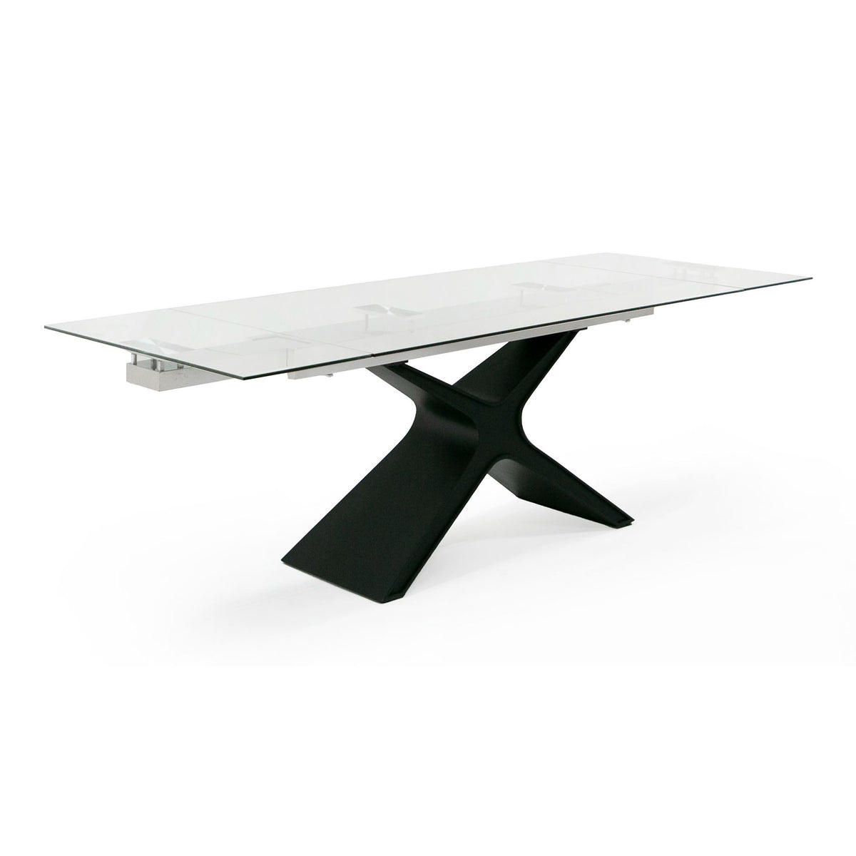 Adler - Modern Black Glass Extendable 63"/94.5" Dining Table by VIG Furniture - View 14