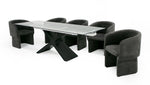Adler - Modern Black Glass Extendable 63"/94.5" Dining Table by VIG Furniture - View 2