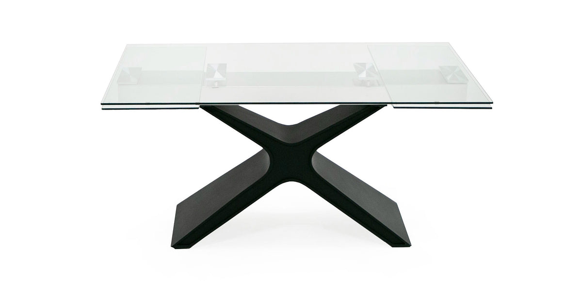 Adler - Modern Black Glass Extendable 63"/94.5" Dining Table by VIG Furniture - View 10