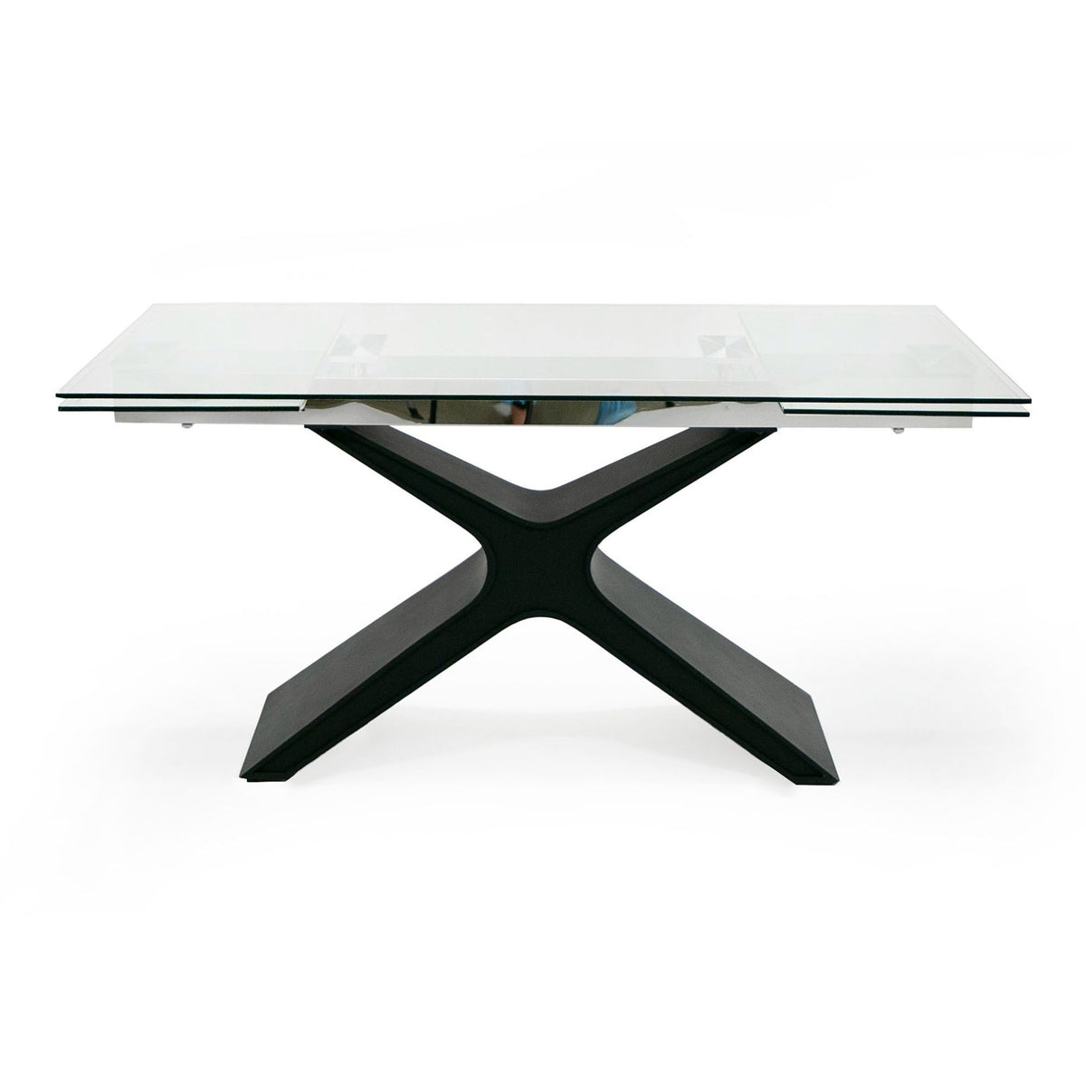 Adler - Modern Black Glass Extendable 63"/94.5" Dining Table by VIG Furniture - View 15