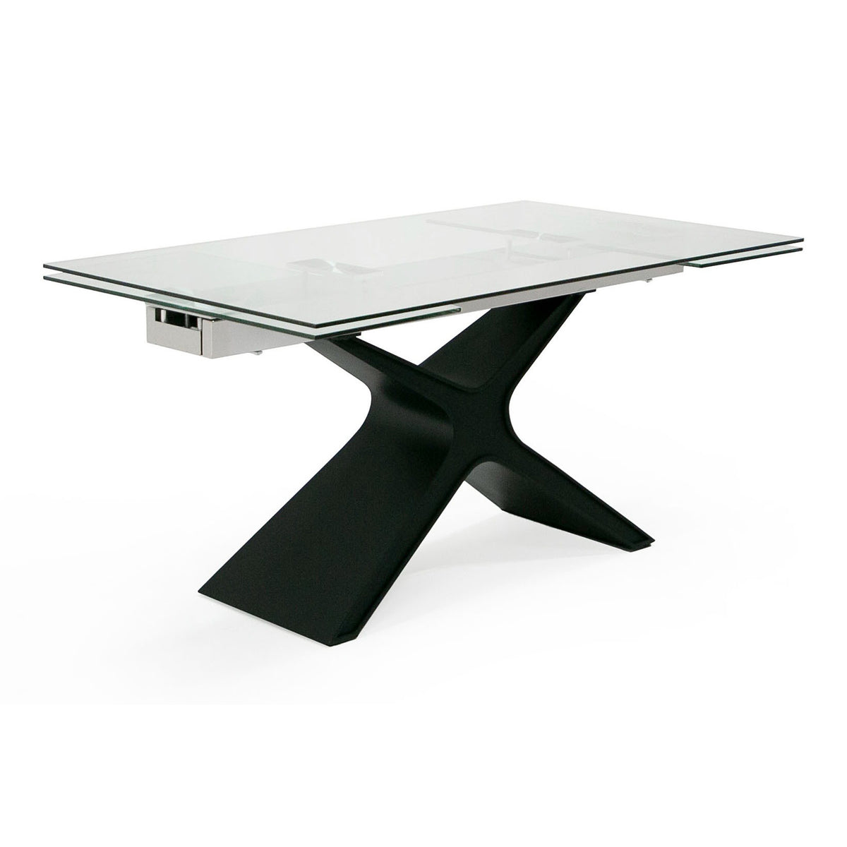 Adler - Modern Black Glass Extendable 63"/94.5" Dining Table by VIG Furniture - View 16
