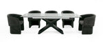 Adler - Modern Black Glass Extendable 63"/94.5" Dining Table by VIG Furniture - View 3