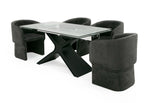 Adler - Modern Black Glass Extendable 63"/94.5" Dining Table by VIG Furniture - View 5