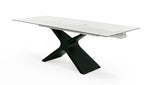Adler - Modern Black Glass Extendable 63"/94.5" Dining Table by VIG Furniture - View 8